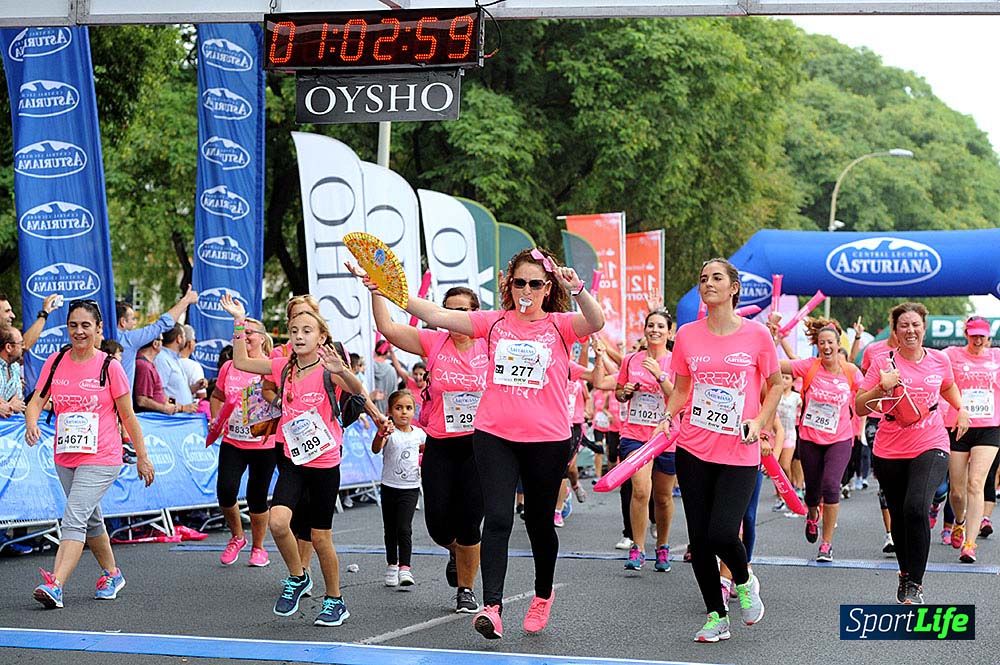 Carrera de la Mujer de Sevilla meta (arco izquierdo) desde 1h 01 hasta 1h 16