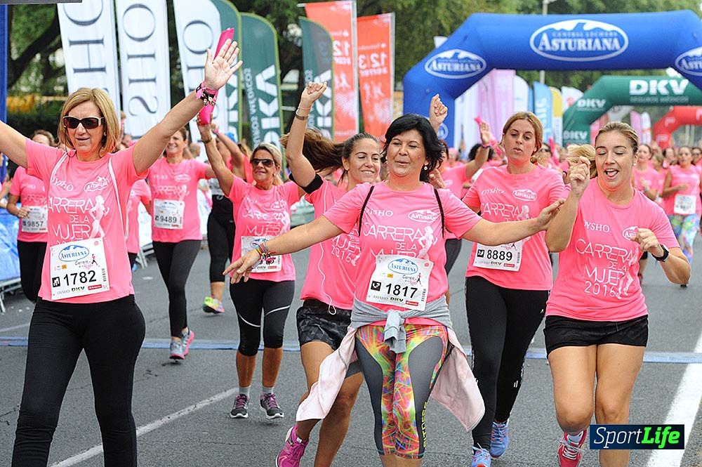 Carrera de la Mujer de Sevilla meta (arco izquierdo) desde 1h 01 hasta 1h 16