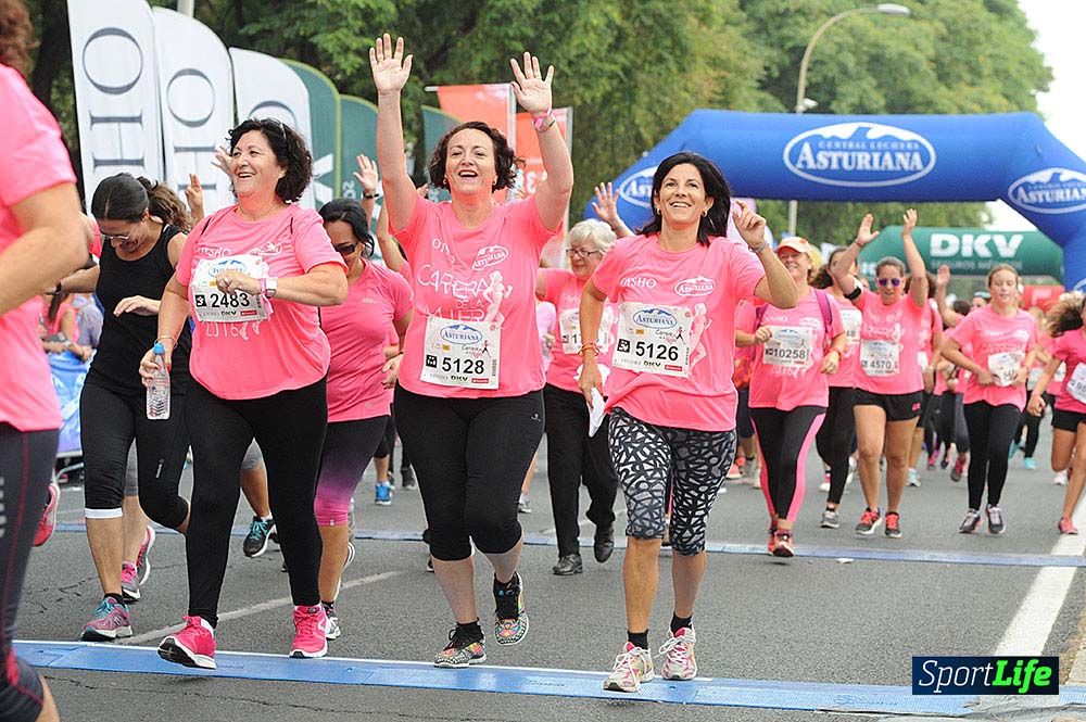Carrera de la Mujer de Sevilla meta (arco izquierdo) desde 1h 01 hasta 1h 16