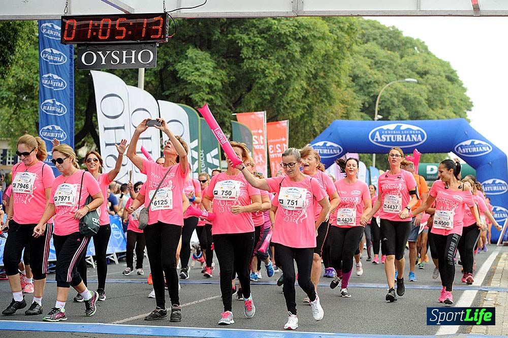 Carrera de la Mujer de Sevilla meta (arco izquierdo) desde 1h 01 hasta 1h 16