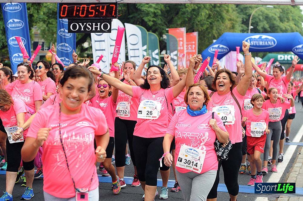 Carrera de la Mujer de Sevilla meta (arco izquierdo) desde 1h 01 hasta 1h 16