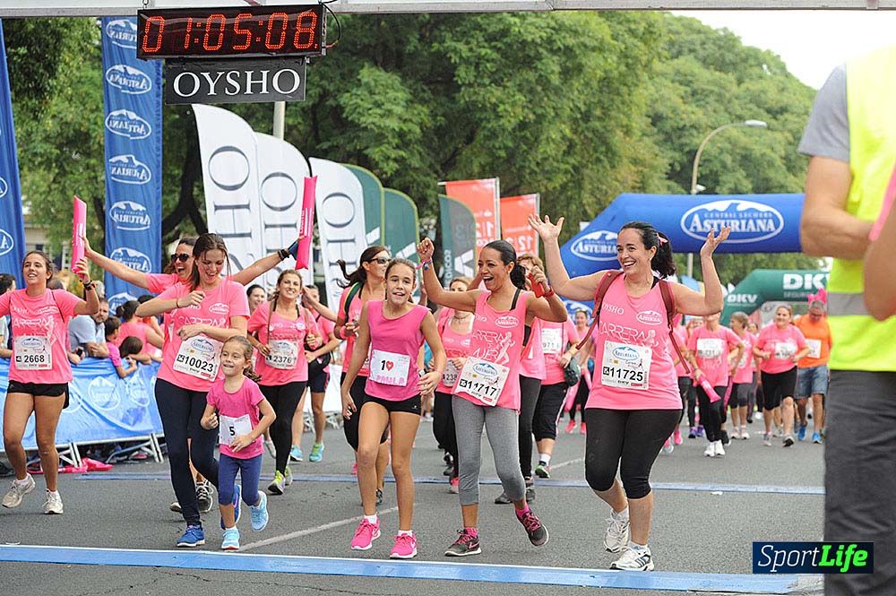 Carrera de la Mujer de Sevilla meta (arco izquierdo) desde 1h 01 hasta 1h 16