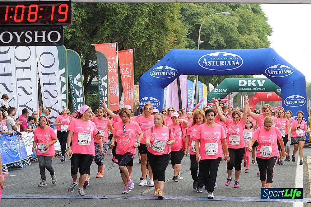 Carrera de la Mujer de Sevilla meta (arco izquierdo) desde 1h 01 hasta 1h 16
