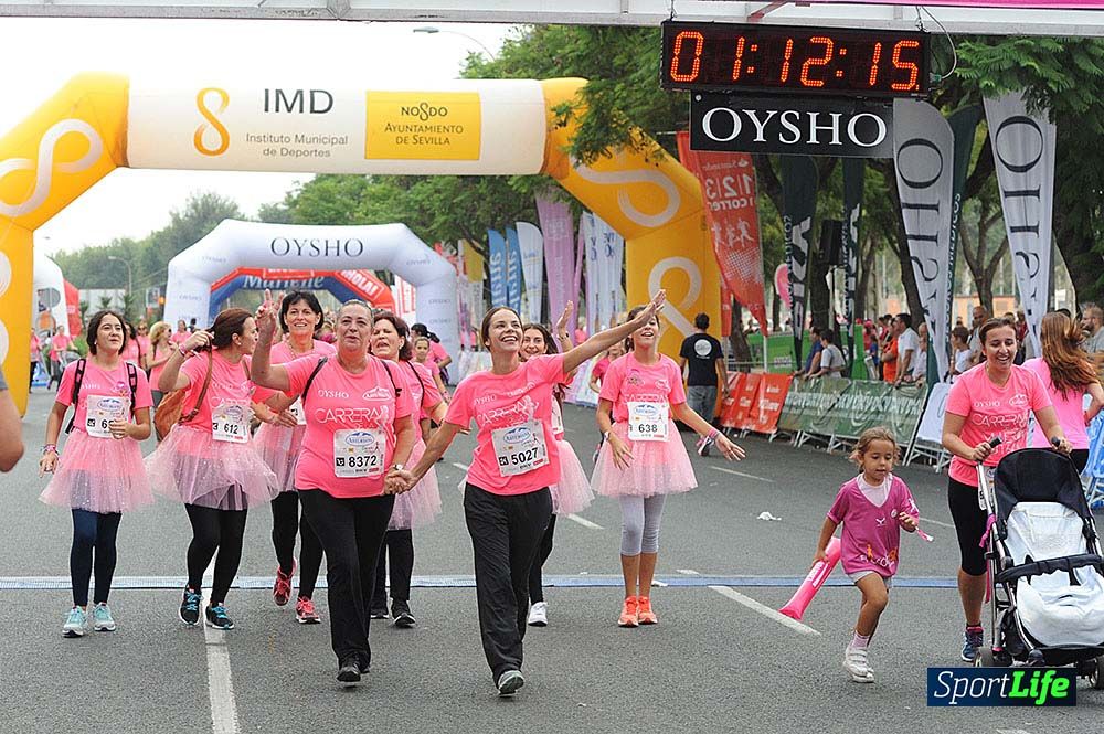 Carrera de la Mujer de Sevilla meta (arco izquierdo) desde 1h 01 hasta 1h 16
