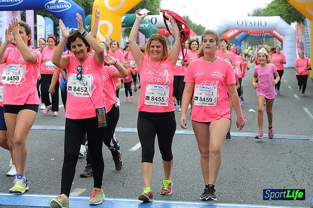 Carrera de la Mujer de Sevilla meta (arco izquierdo) desde 1h 01 hasta 1h 16