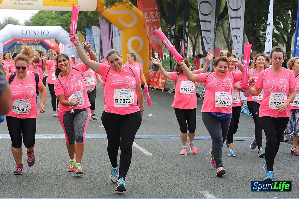 Carrera de la Mujer de Sevilla meta (arco izquierdo) desde 1h 01 hasta 1h 16