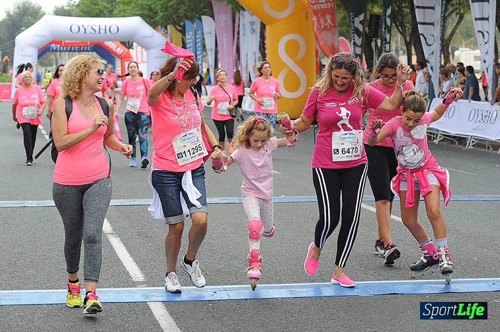 Carrera de la Mujer de Sevilla meta (arco izquierdo) desde 1h 01 hasta 1h 16