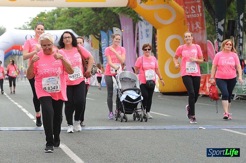 Carrera de la Mujer de Sevilla meta (arco izquierdo) desde 1h 01 hasta 1h 16