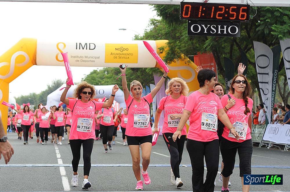 Carrera de la Mujer de Sevilla meta (arco izquierdo) desde 1h 01 hasta 1h 16