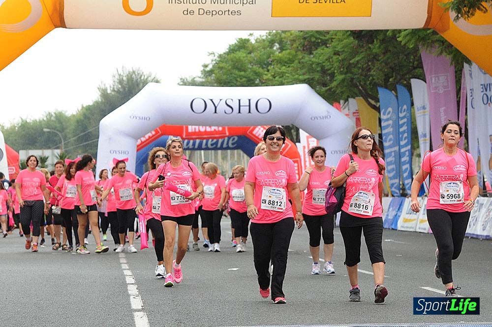 Carrera de la Mujer de Sevilla meta (arco izquierdo) desde 1h 01 hasta 1h 16