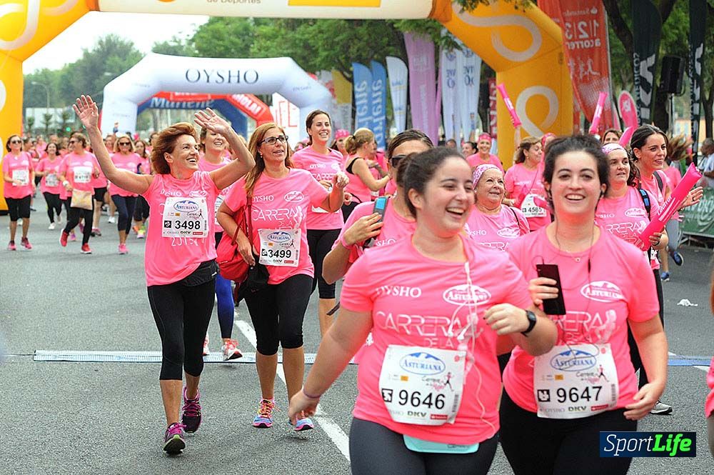 Carrera de la Mujer de Sevilla meta (arco izquierdo) desde 1h 01 hasta 1h 16