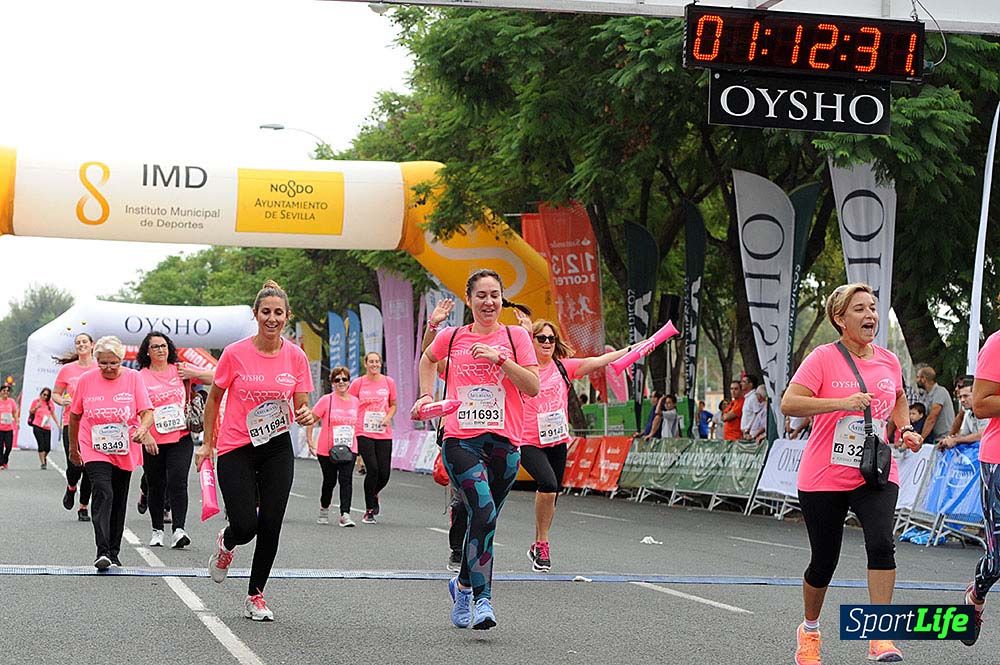 Carrera de la Mujer de Sevilla meta (arco izquierdo) desde 1h 01 hasta 1h 16