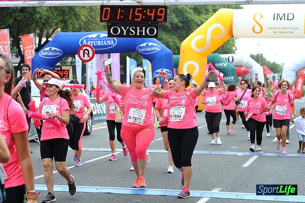 Carrera de la Mujer de Sevilla meta (arco izquierdo) desde 1h 01 hasta 1h 16