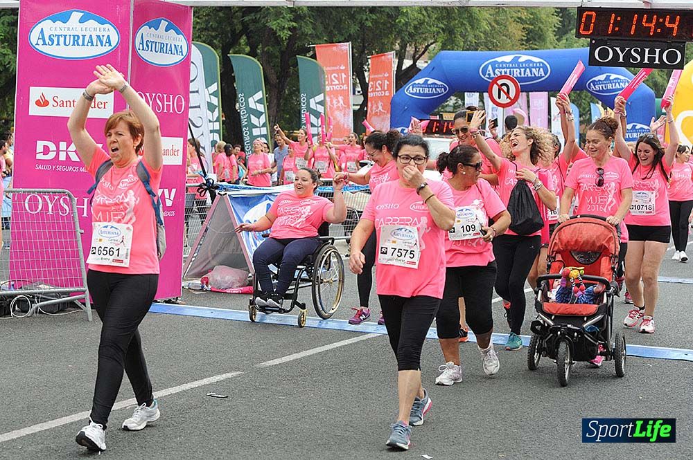 Carrera de la Mujer de Sevilla meta (arco izquierdo) desde 1h 01 hasta 1h 16