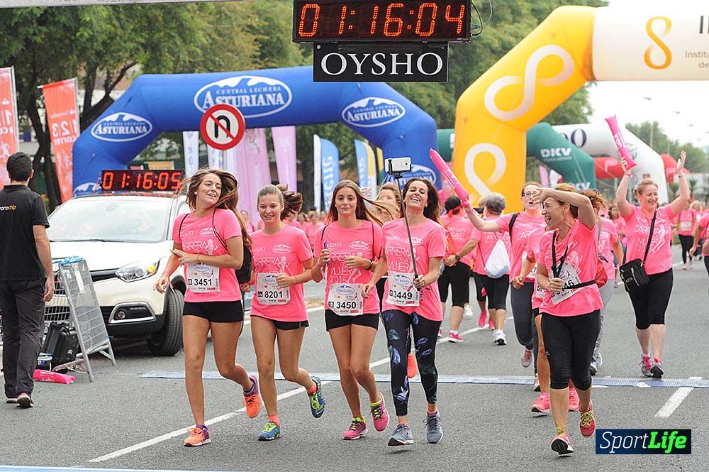 Carrera de la Mujer de Sevilla meta (arco izquierdo) desde 1h 01 hasta 1h 16