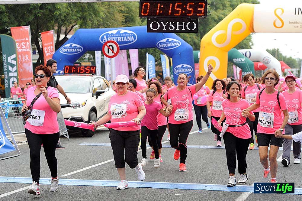 Carrera de la Mujer de Sevilla meta (arco izquierdo) desde 1h 01 hasta 1h 16