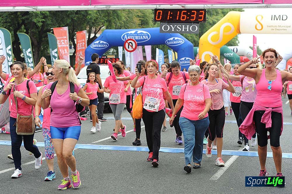 Carrera de la Mujer de Sevilla meta (arco izquierdo) desde 1h 01 hasta 1h 16