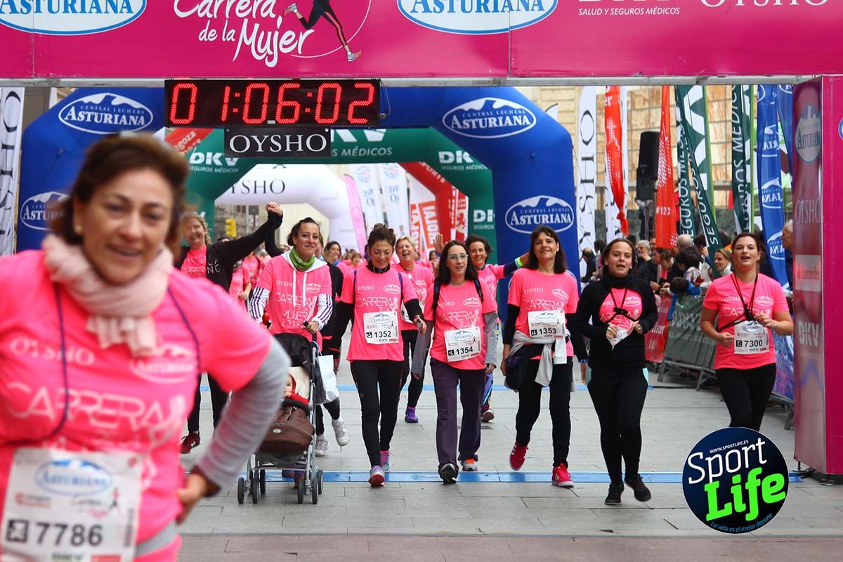 Carrera de la Mujer Zaragoza meta desde 1 h 5 min a 1h 11 min