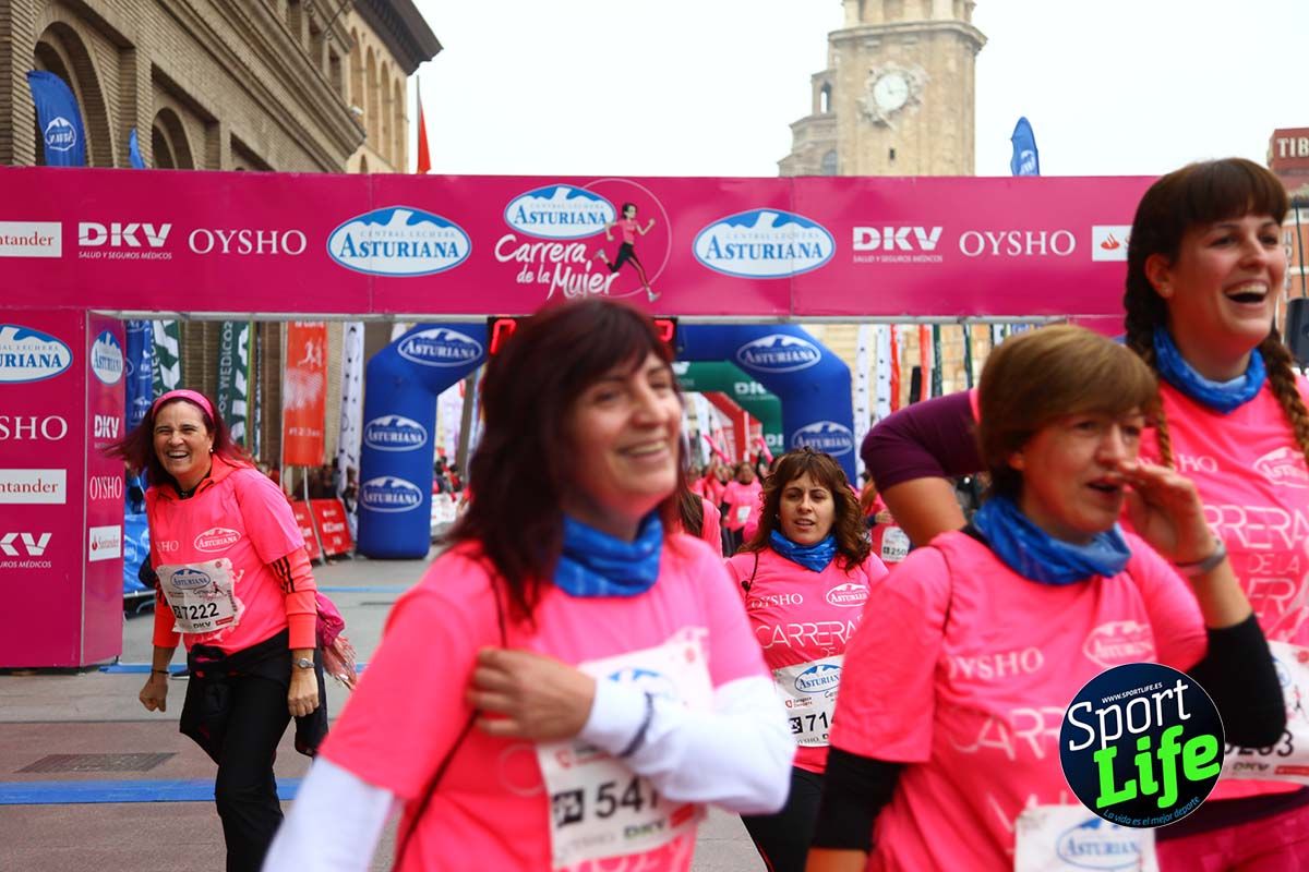 Carrera de la Mujer Zaragoza meta desde 1h11 a1h57