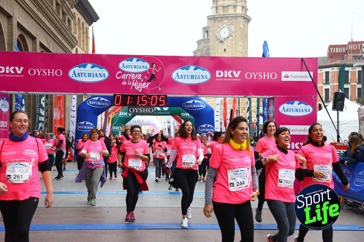 Carrera de la Mujer Zaragoza meta desde 1h11 a1h57