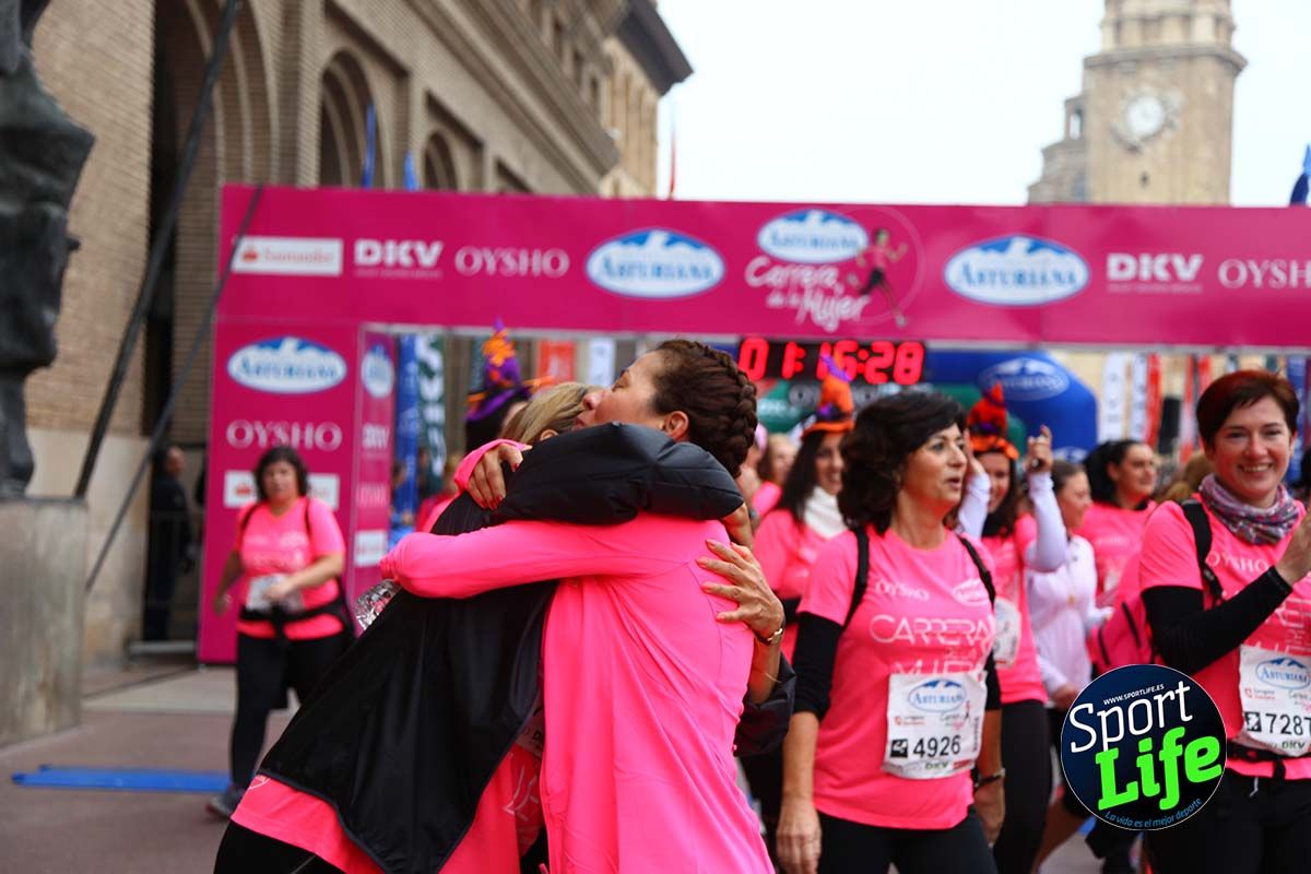 Carrera de la Mujer Zaragoza meta desde 1h11 a1h57