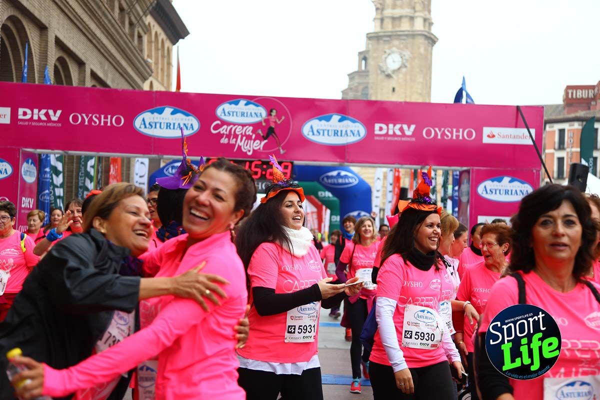 Carrera de la Mujer Zaragoza meta desde 1h11 a1h57