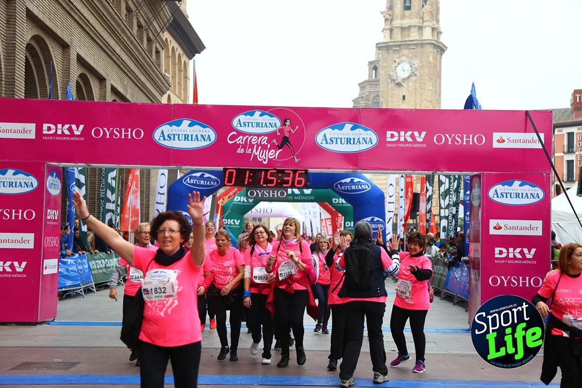Carrera de la Mujer Zaragoza meta desde 1h11 a1h57