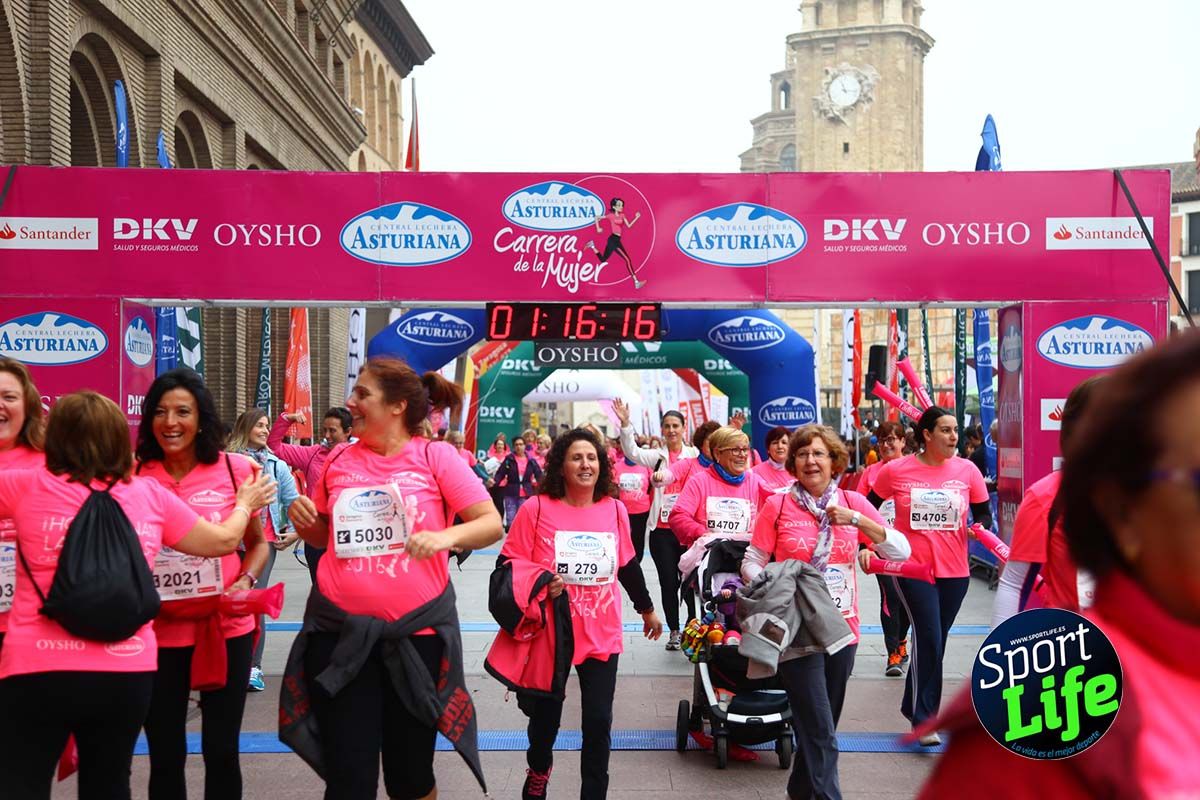 Carrera de la Mujer Zaragoza meta desde 1h11 a1h57