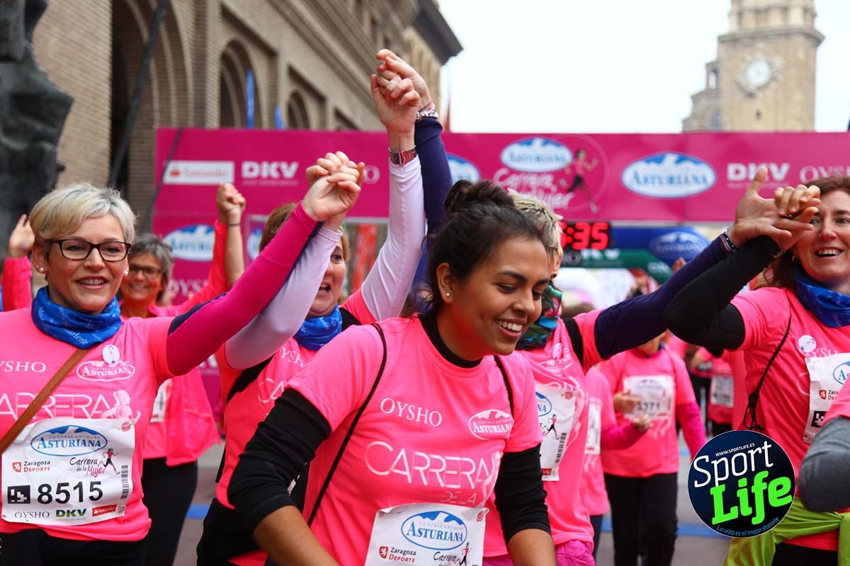 Carrera de la Mujer Zaragoza meta desde 1h11 a1h57