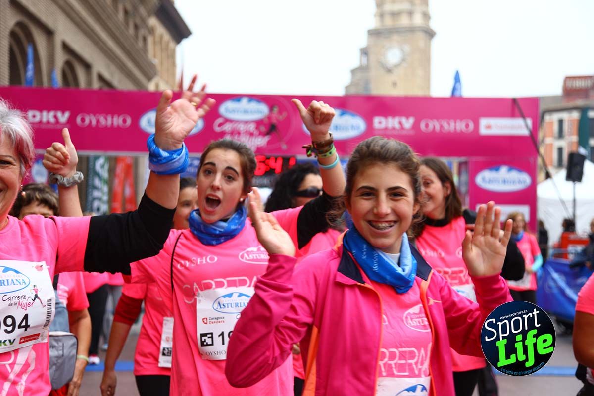 Carrera de la Mujer Zaragoza meta desde 1h11 a1h57