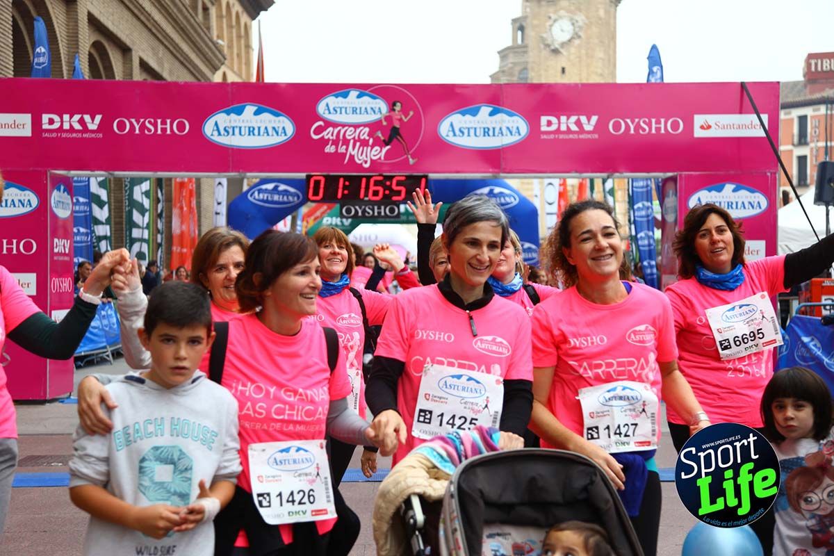 Carrera de la Mujer Zaragoza meta desde 1h11 a1h57
