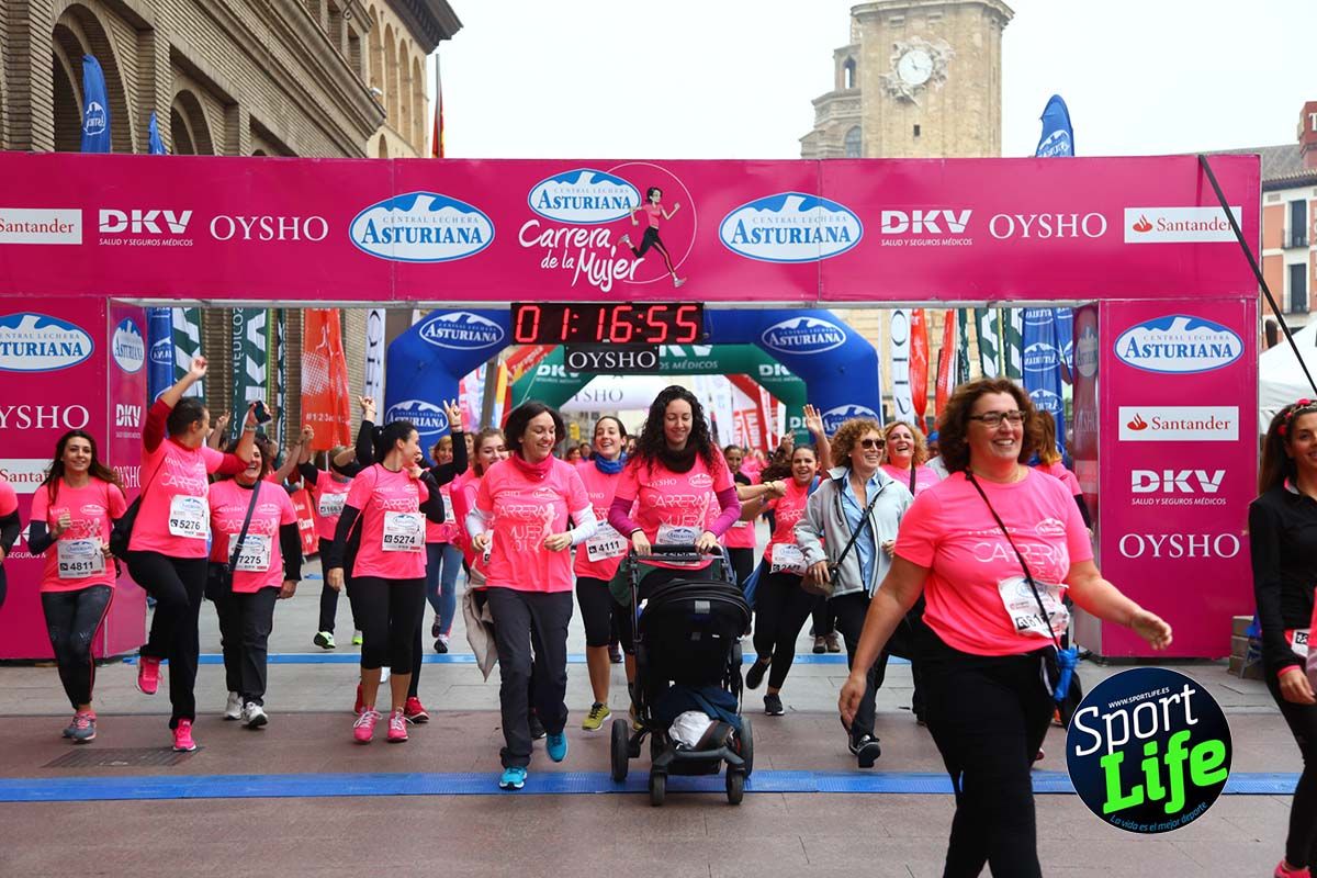 Carrera de la Mujer Zaragoza meta desde 1h11 a1h57