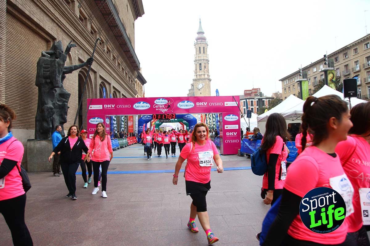 Carrera de la Mujer Zaragoza meta desde 1h11 a1h57