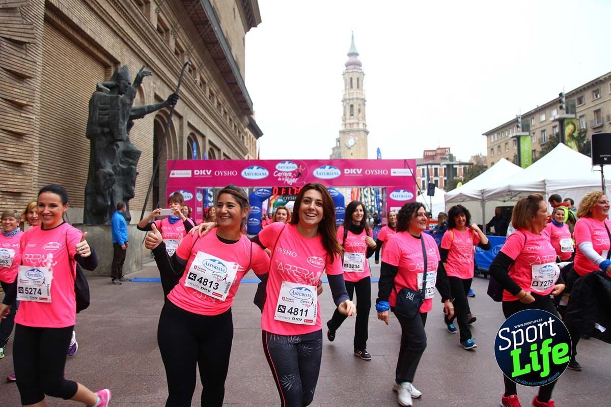 Carrera de la Mujer Zaragoza meta desde 1h11 a1h57