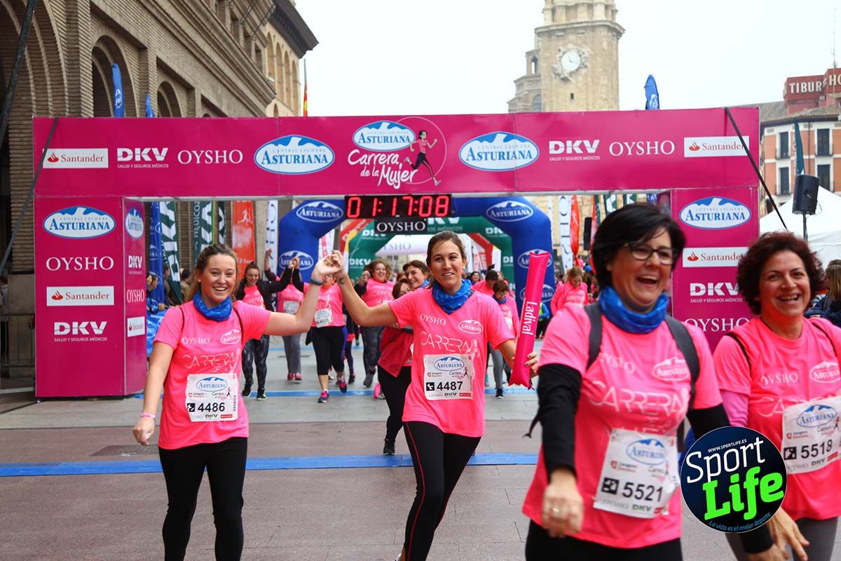 Carrera de la Mujer Zaragoza meta desde 1h11 a1h57