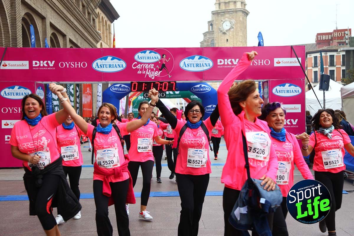 Carrera de la Mujer Zaragoza meta desde 1h11 a1h57