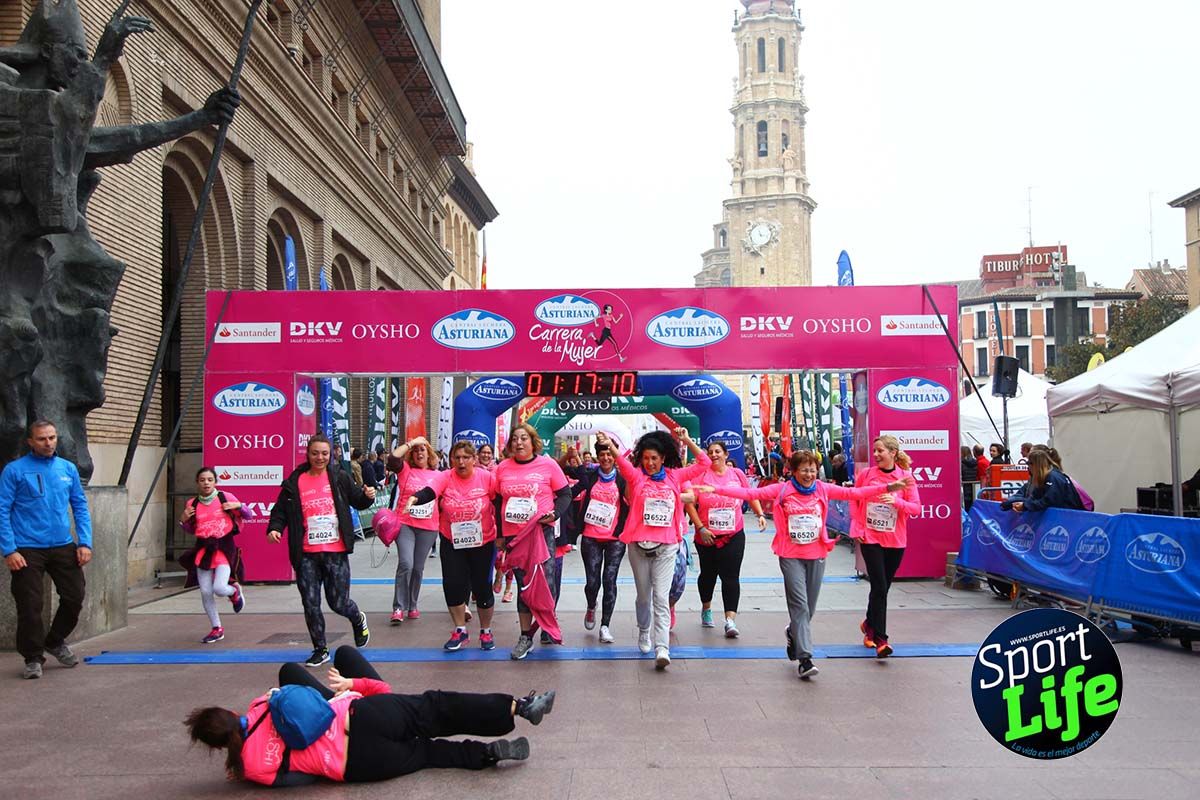 Carrera de la Mujer Zaragoza meta desde 1h11 a1h57