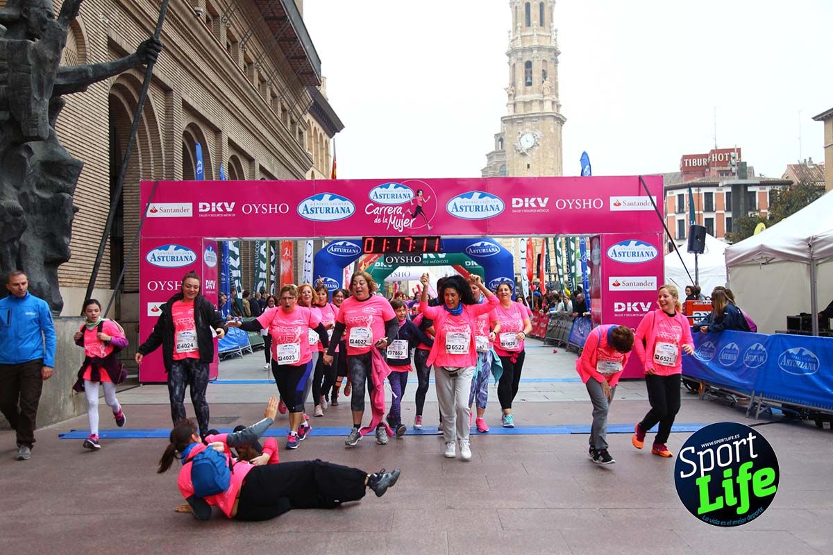 Carrera de la Mujer Zaragoza meta desde 1h11 a1h57