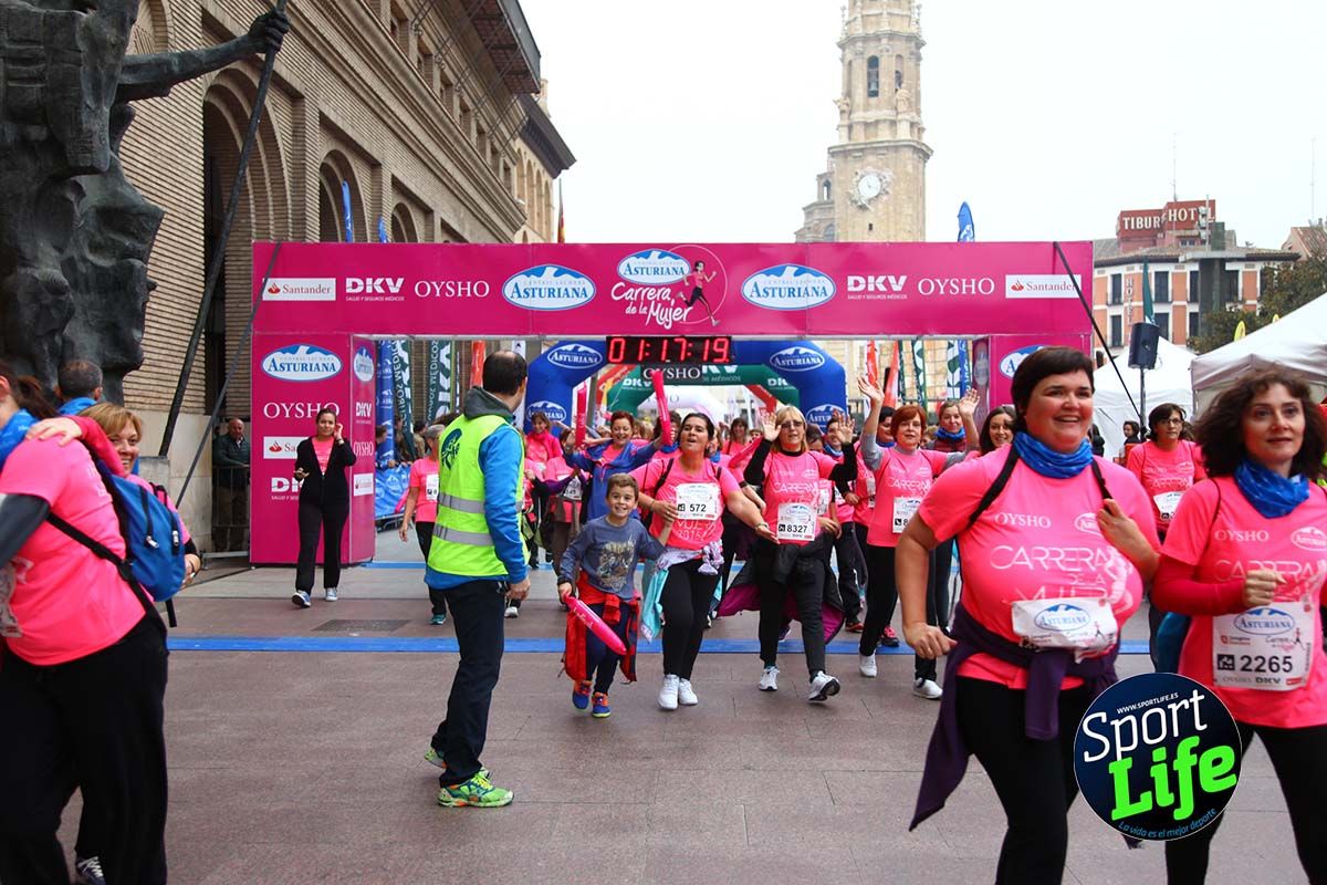 Carrera de la Mujer Zaragoza meta desde 1h11 a1h57