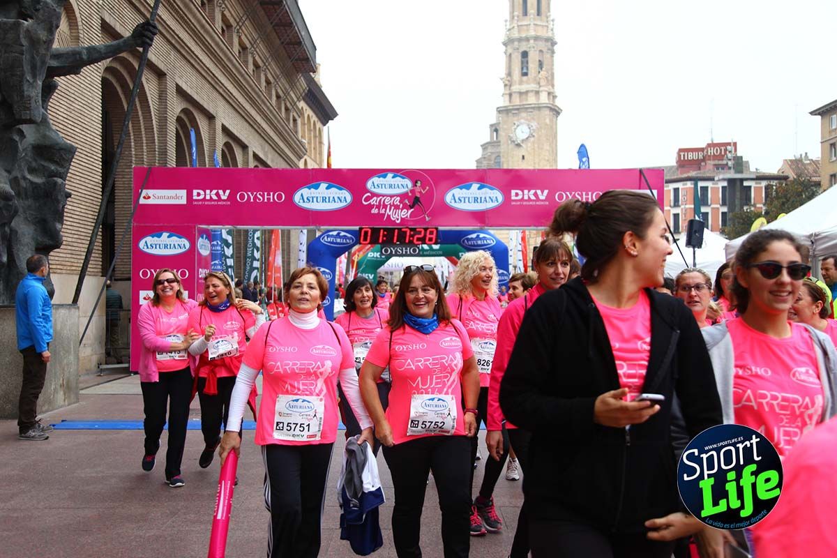 Carrera de la Mujer Zaragoza meta desde 1h11 a1h57