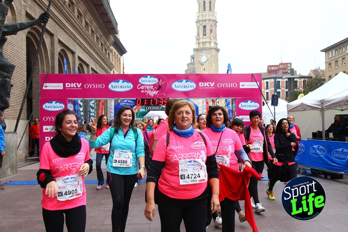 Carrera de la Mujer Zaragoza meta desde 1h11 a1h57