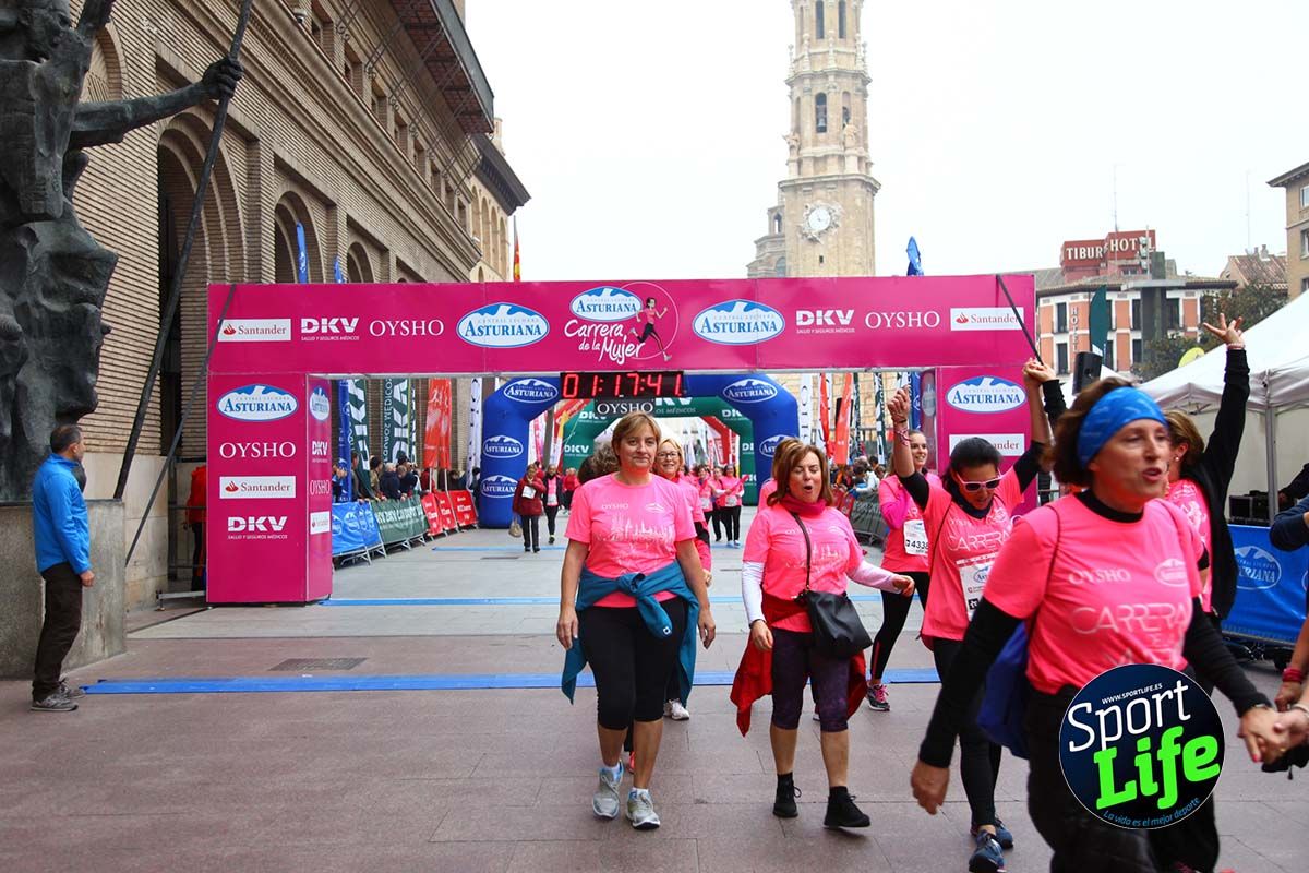 Carrera de la Mujer Zaragoza meta desde 1h11 a1h57