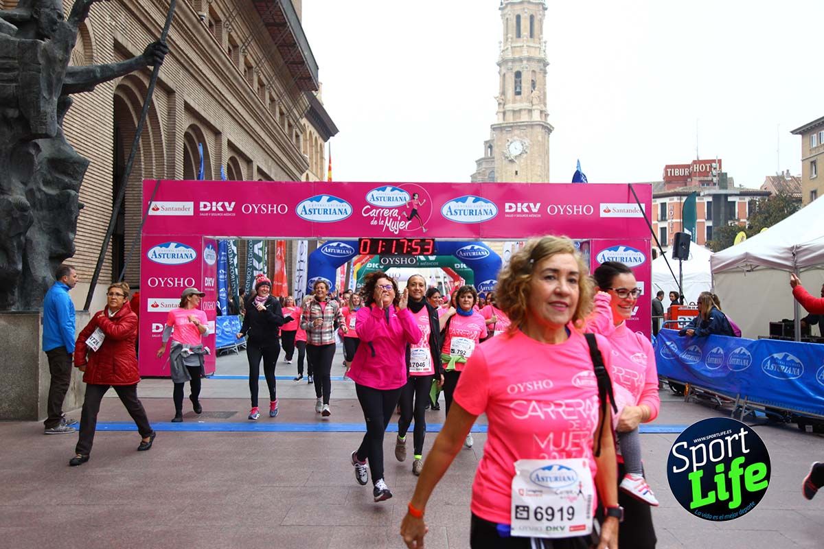 Carrera de la Mujer Zaragoza meta desde 1h11 a1h57