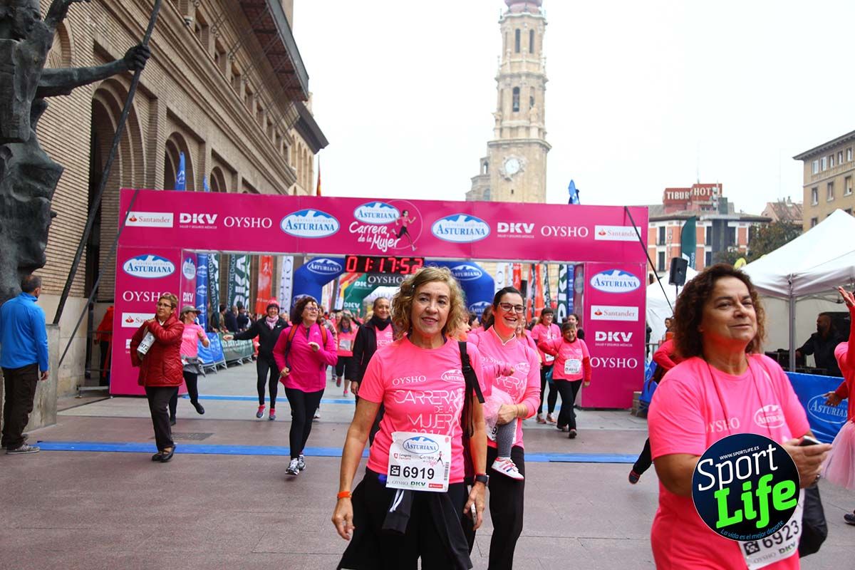 Carrera de la Mujer Zaragoza meta desde 1h11 a1h57
