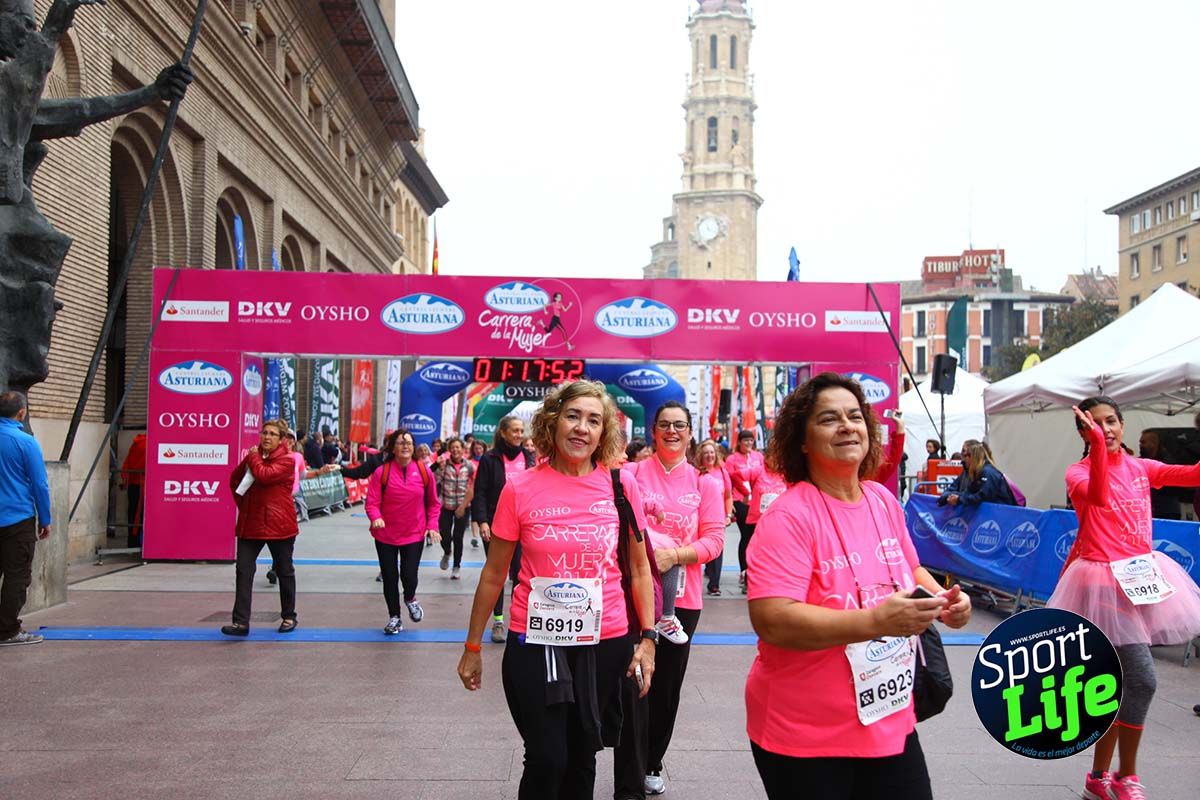 Carrera de la Mujer Zaragoza meta desde 1h11 a1h57