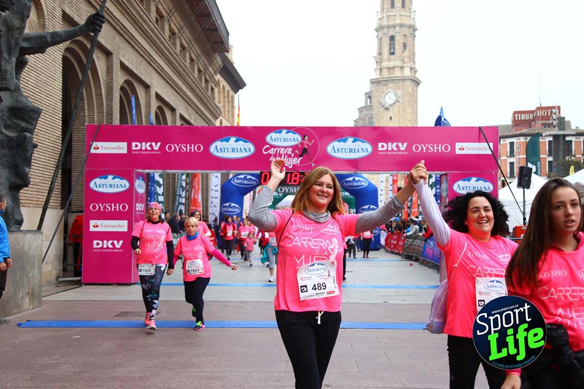 Carrera de la Mujer Zaragoza meta desde 1h11 a1h57