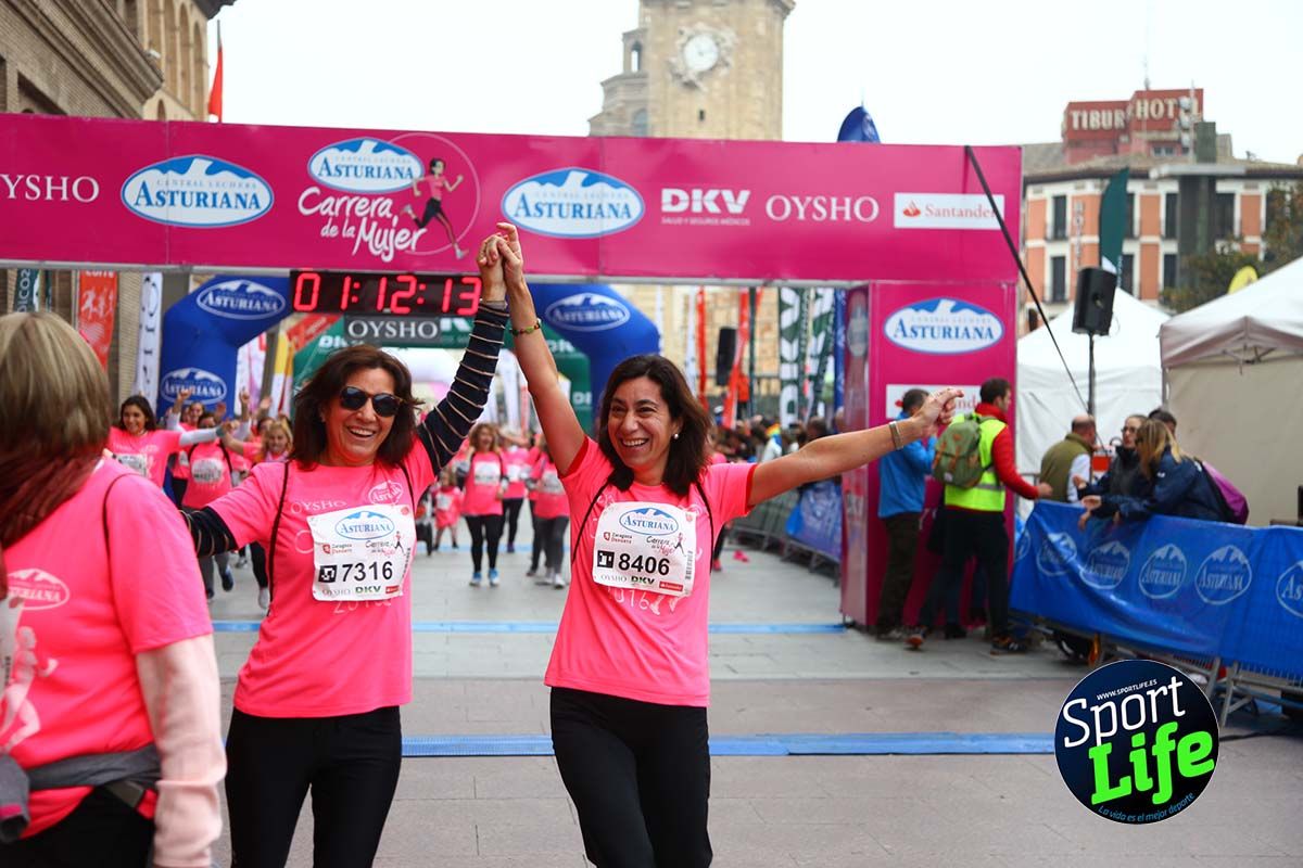 Carrera de la Mujer Zaragoza meta desde 1h11 a1h57