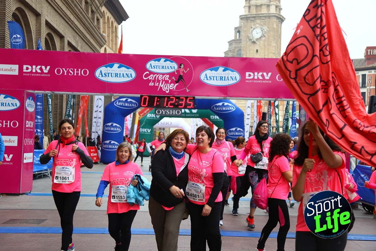 Carrera de la Mujer Zaragoza meta desde 1h11 a1h57