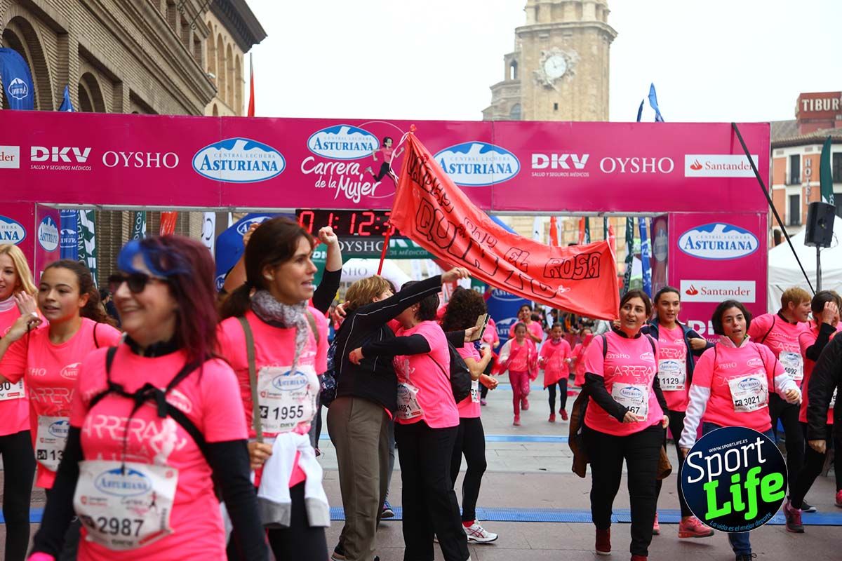 Carrera de la Mujer Zaragoza meta desde 1h11 a1h57