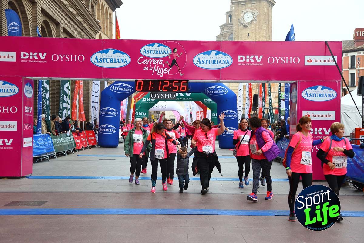 Carrera de la Mujer Zaragoza meta desde 1h11 a1h57